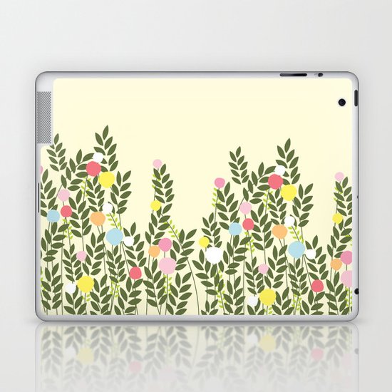 graphic flowers Laptop & iPad Skin
