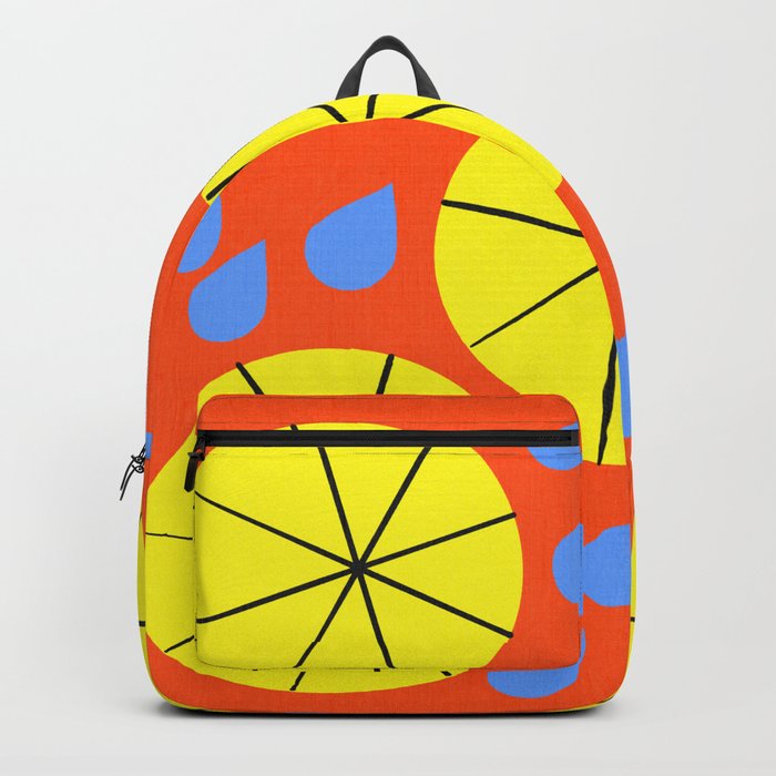 Spring Rain Umbrella Mid-Century Modern Backpack