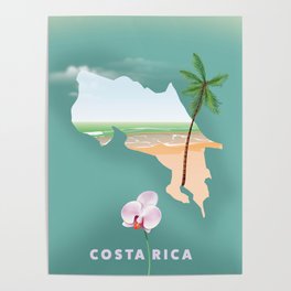 Costa Rica travel poster Poster