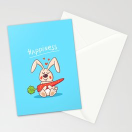 Happy bunny Stationery Cards