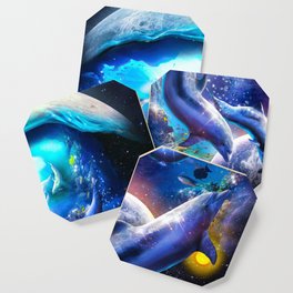 Galaxy Dolphin Dolphins In Space Swimming Coaster