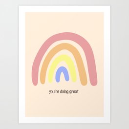 You're Doing Great | Home Decor Art Print