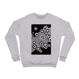 Mysterious black and white Crewneck Sweatshirt