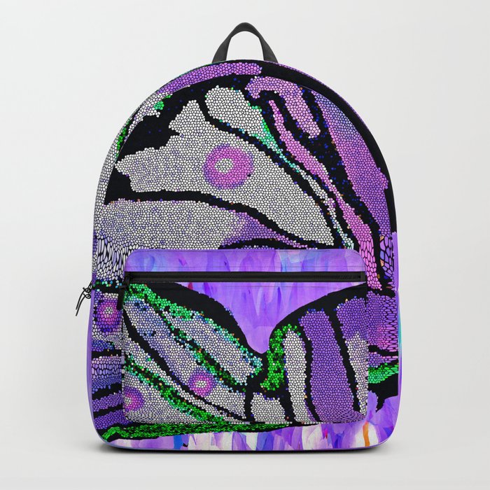 purple butterfly backpack