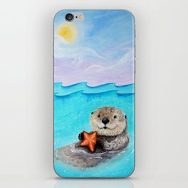Sea Otter Serenity iPhone Skin