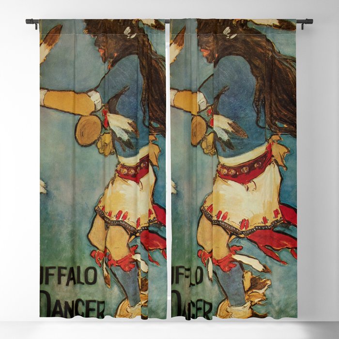 “Buffalo Dancer” Western Art by Gerald Cassidy Blackout Curtain