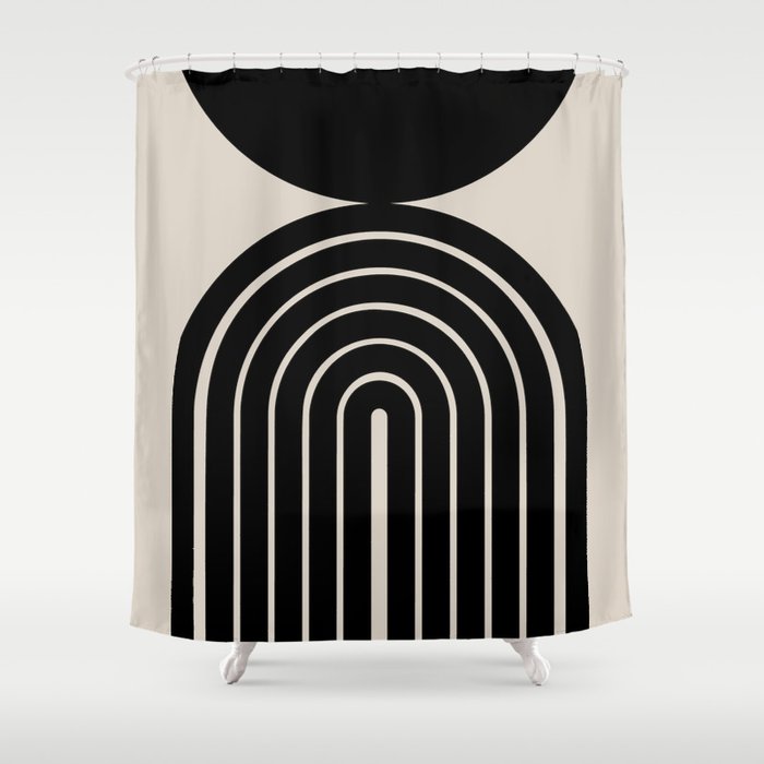 Mara - Mid Century Modern Abstract Art Shower Curtain