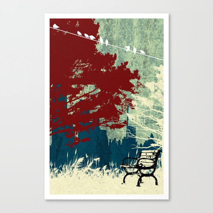 The Bench Canvas Print