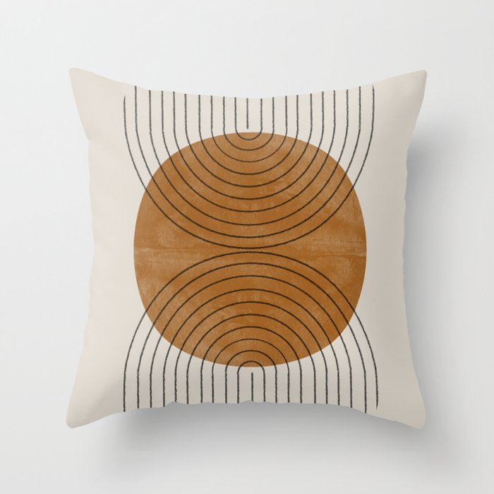 Perfect Touch  Mid Century Modern Throw Pillow
