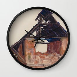Egon Schiele - Old Gable Wall Clock