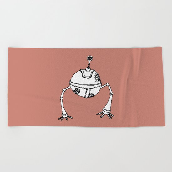 The Devoted Robot Beach Towel