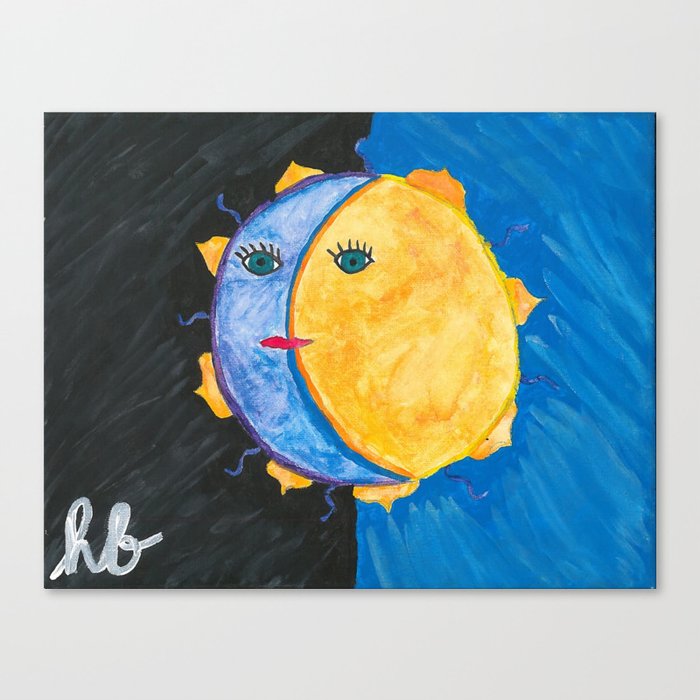 universal creator sun & moon Canvas Print