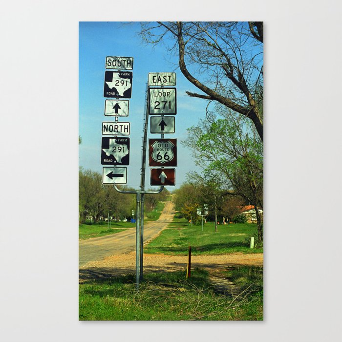 Route 66 - Alanreed Texas 2007 #2 Canvas Print