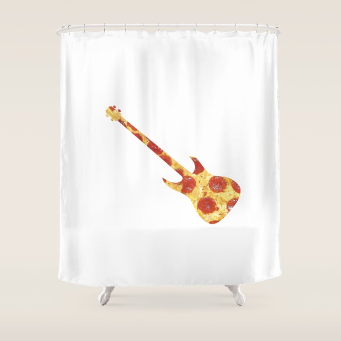 Slap That Pizza Bass Shower Curtain By Drfink Society6
