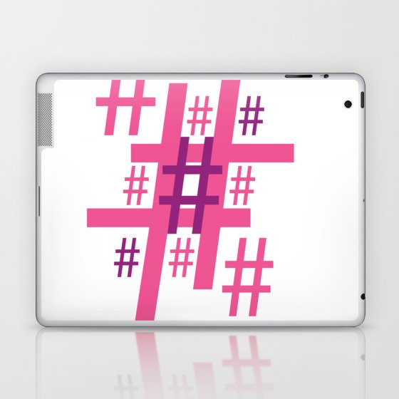 Hashtag Laptop & iPad Skin