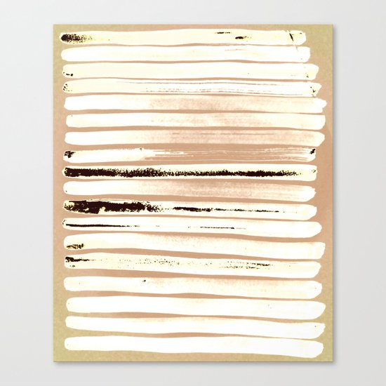 Brown Earth Lines Canvas Print