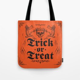 Trick Or Treat Demons Orange Varient Tote Bag