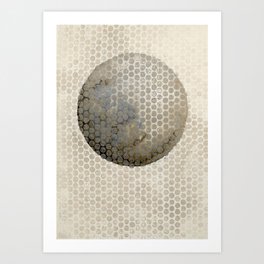 Neutral abstract Art Print