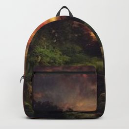 Sunset at the Grand Canyon landscape painting by Thomas Moran Backpack