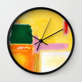 Mark Rothko - No 16 / No 12 (Mauve Intersection) Artwork Wall Clock