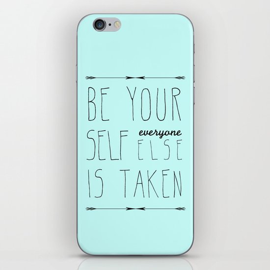 Be Yourself iPhone & iPod Skin