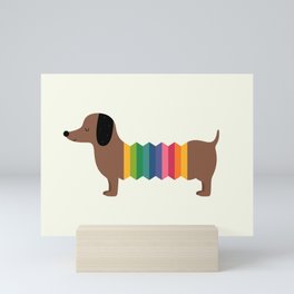 Rainbow Dooooog Mini Art Print