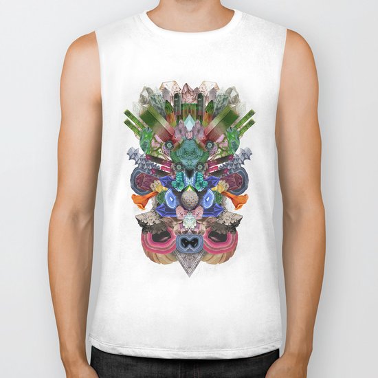 Abstract Gems Biker Tank