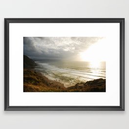 Nature photography. Barrika Beach, Basque Country. Spain. Framed Art Print