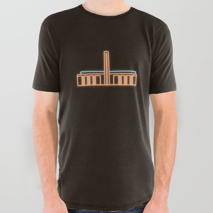 Tate Modern Neon Sign All Over Graphic Tee