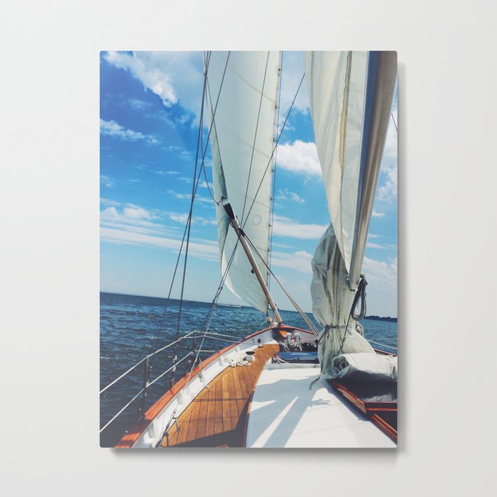 Sweet Sailing - Sailboat on the Chesapeake Bay in Annapolis, Maryland Metal Print