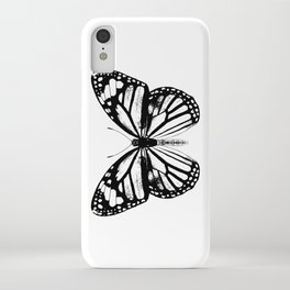 Monarch Butterfly | Vintage Butterfly | Black and White | iPhone Case