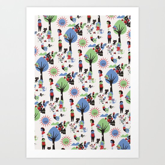 Beautiful day pattern Art Print
