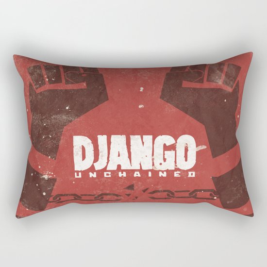 Django Unchained - Quentin Tarantino Minimal Movie Poster Rectangular Pillow