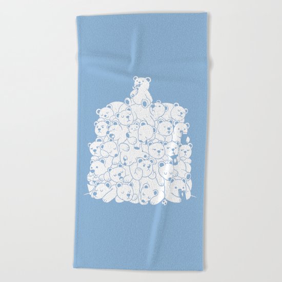 Bear T-Shirt Hibernation Kids Beach Towel