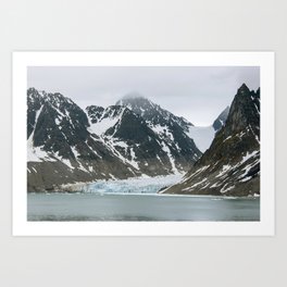 Arctic glacier scene Art Print