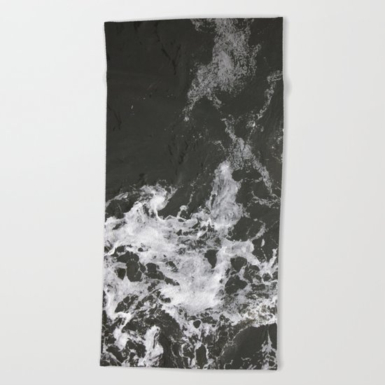 Black Water + Marble #society6 #decor #buyart Beach Towel