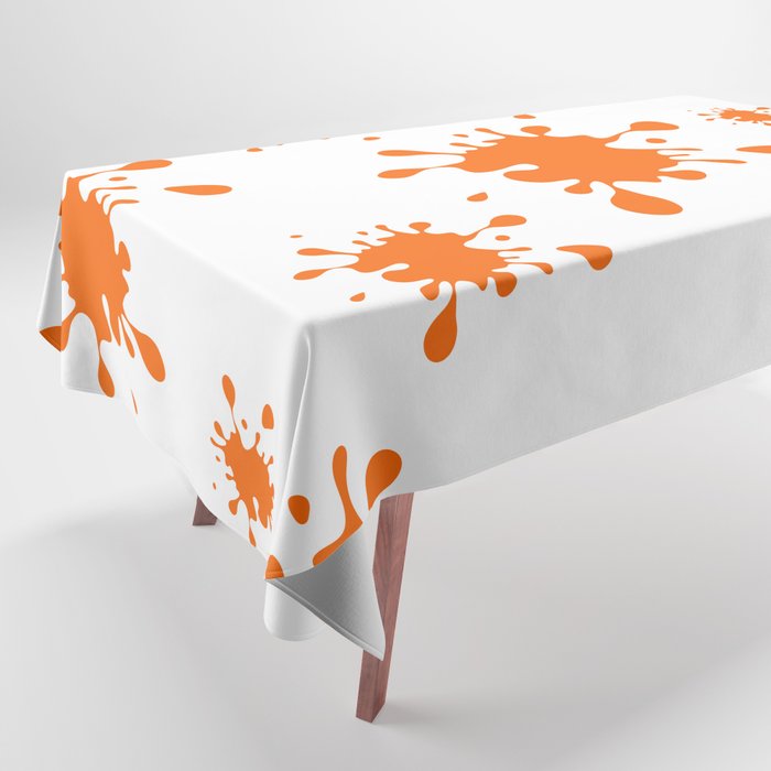 Splash Orange Stain Tablecloth