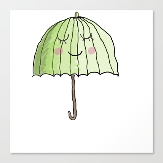 cute UMBRELLA Canvas Print