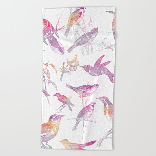 If you're a bird, I'm a bird. Beach Towel