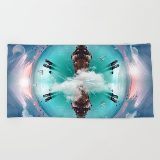 It's a small world Beach Towel