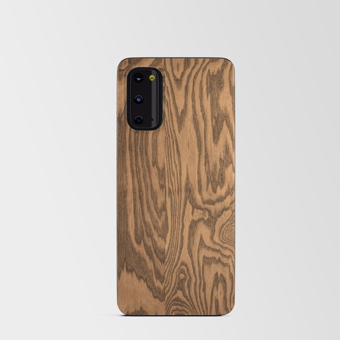 Wood, heavily grained wood grain Android Card Case