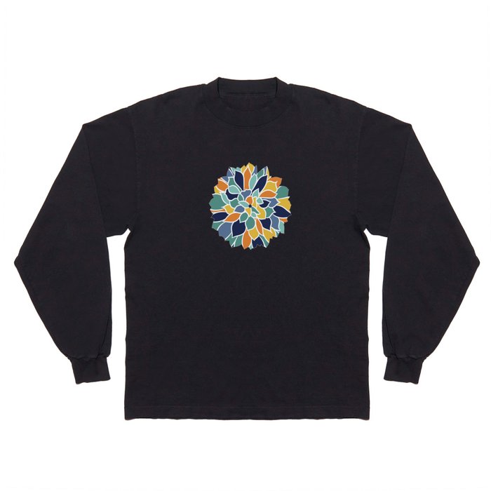 Colorful Floral Bloom Long Sleeve T Shirt