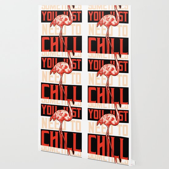 Flamingo Chill Wallpaper By Brilliant Design Society6