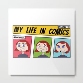My Life In Comics Metal Print