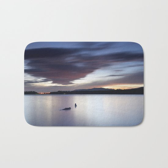 "Night dreams..." At the lake... Bath Mat