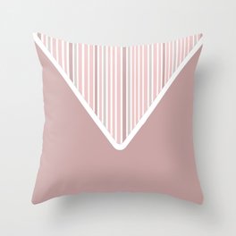 The Envelope: Solid + Stripe Throw Pillow