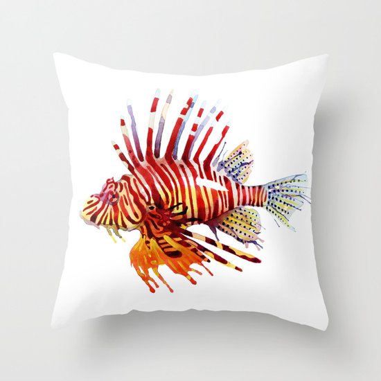 Lionfish Throw Pillow