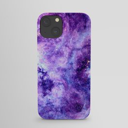 Purple Lavender Gold Tarantula Nebula iPhone Case