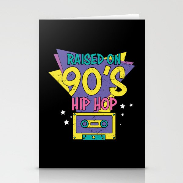 Raised On 90’s Hip Hop Retro Stationery Cards