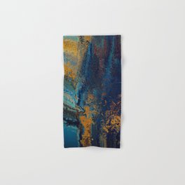 Blue Metallic Abstract Hand & Bath Towel